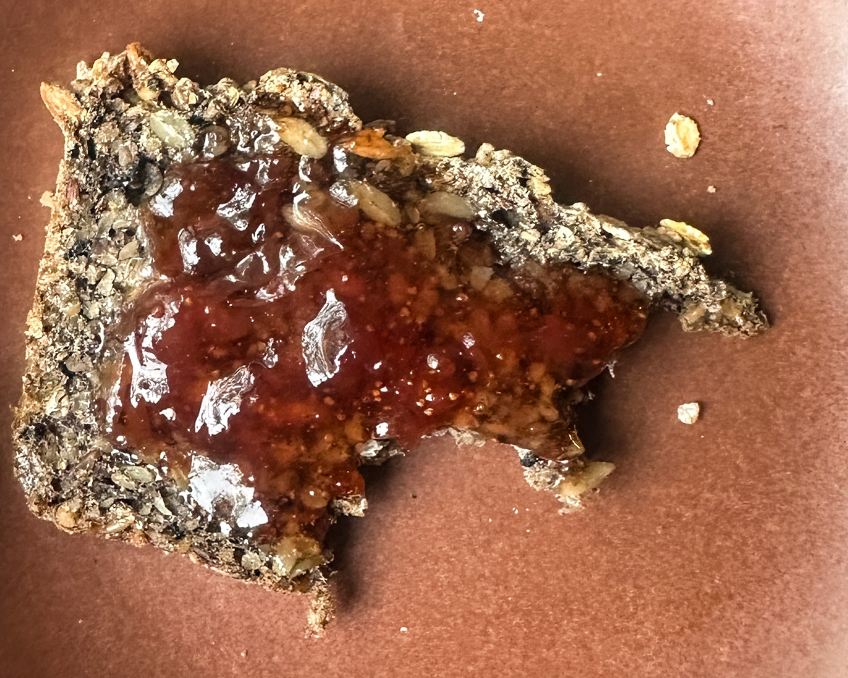 jam and seed bread