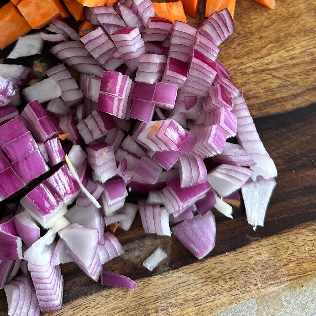 cook down onion and celery