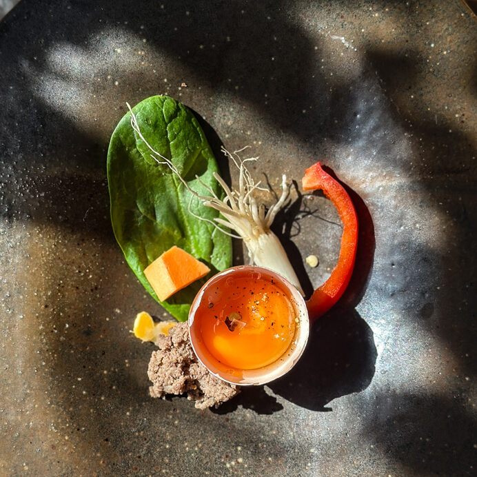 cook sausage and sweet potato