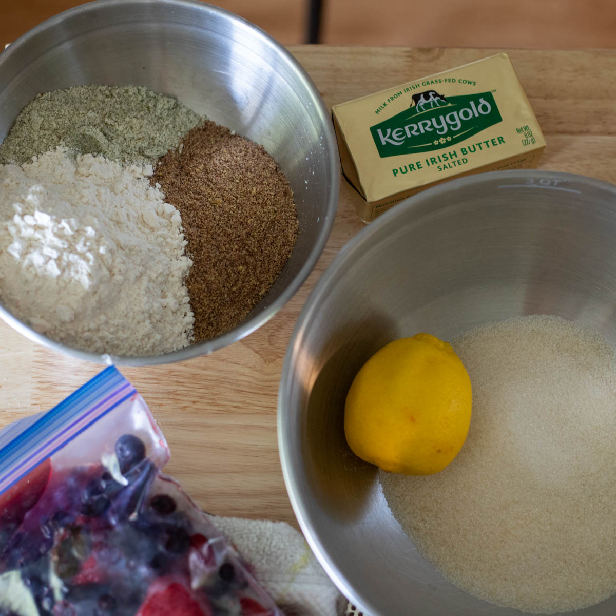 flax seed, pumpkin seeds, berries