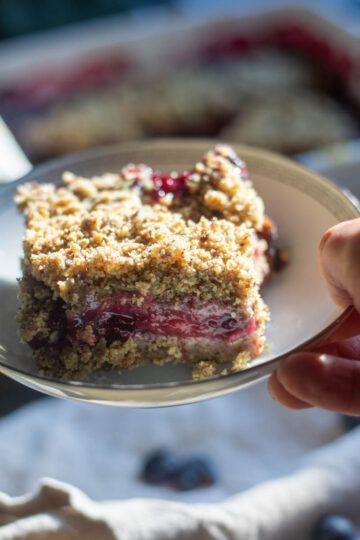 Berry Bar with Sam's Hand